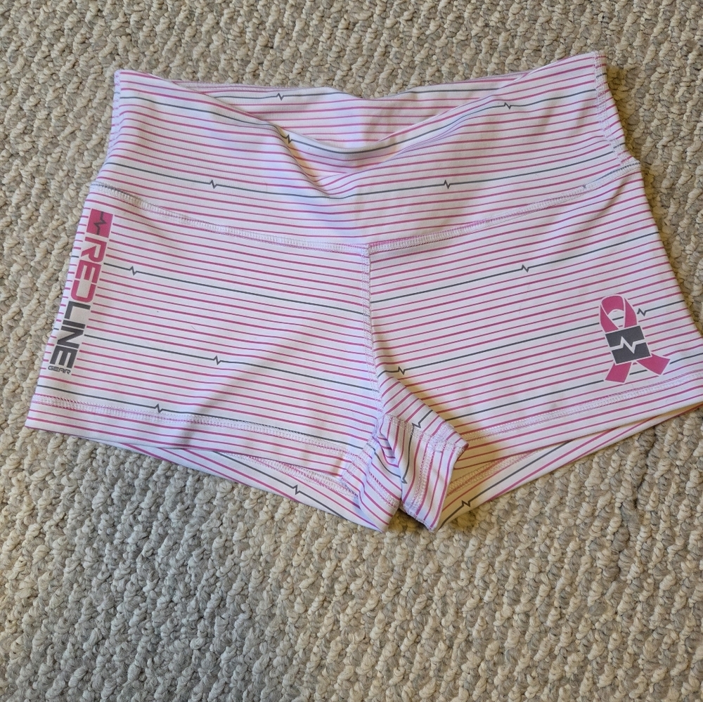 Redline Pink and White Cycling Shorts